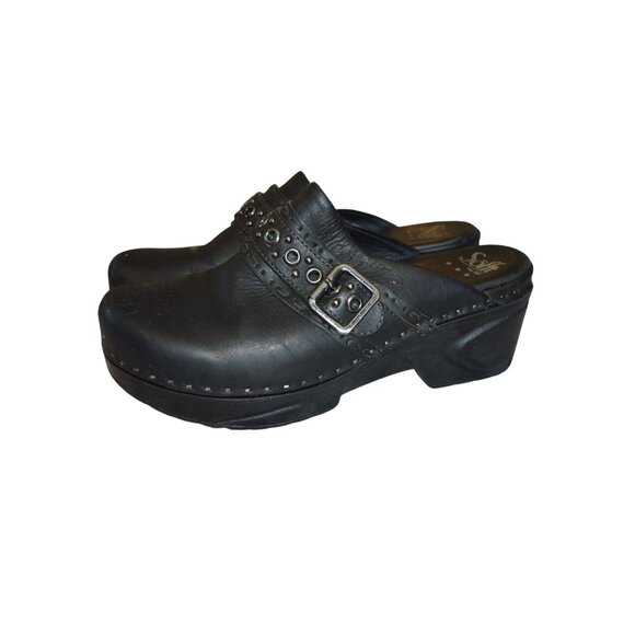 SOFFT Cadee Women's Black Leather Clog Shoes Slip Resistant Womens Size 9 Witchy - Picture 4 of 8